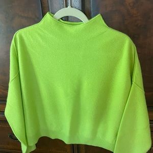 Anthropologie cashmere lime sweater. New no tag